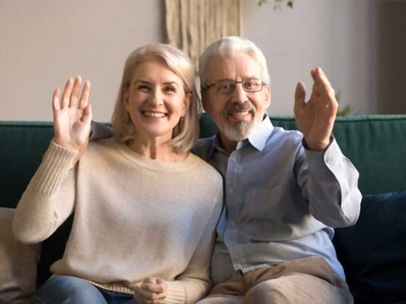 couple married for over 60 years at a marriage conference